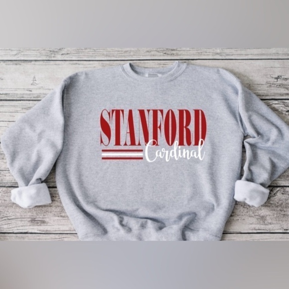 Stanford Striped Crewneck